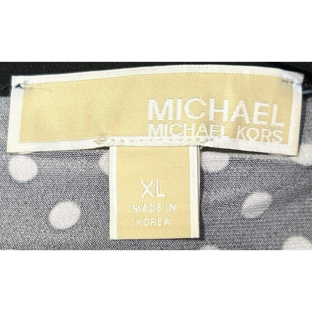 Michael Kors Women's Black Polka Dot Dress - Size XL - Picture 4 of 4
